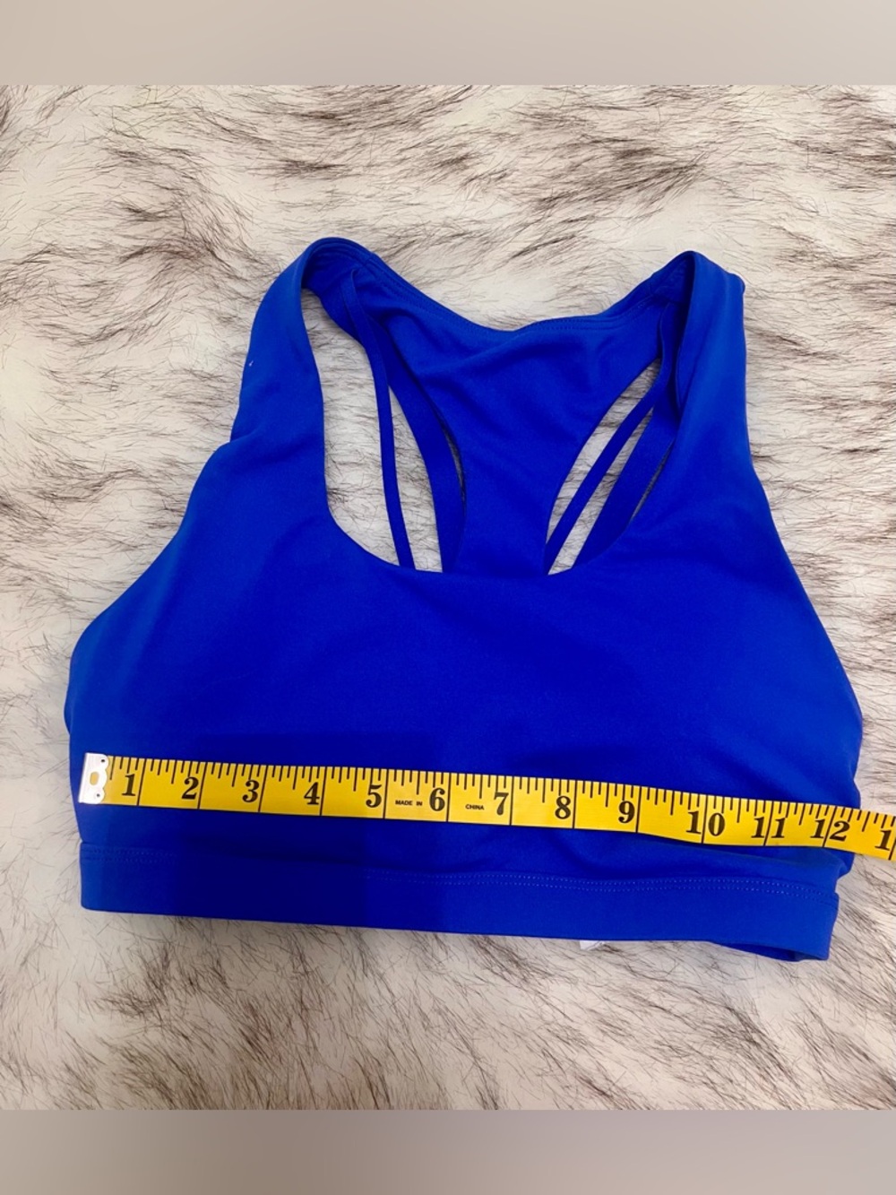 Fabletics Royal Blue Racerback Sports Bra - Picture 5 of 7